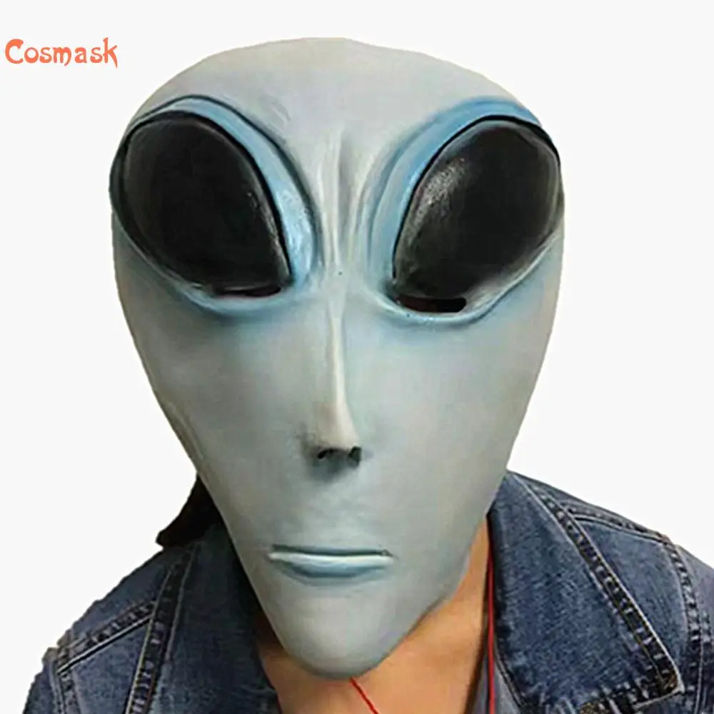 

Cosmask Alien страшная Маска Из Латекса Косплэй «большие глаза», чужой маска фестиваль Хэллоуин Новый латексная маска для вечерние