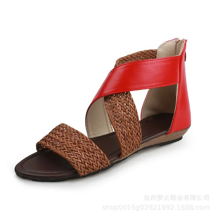 

2020 Sndals Women Shoes Soft genuine women casual summer beach shoes female plus size 35-42 sandal female flat sandalias