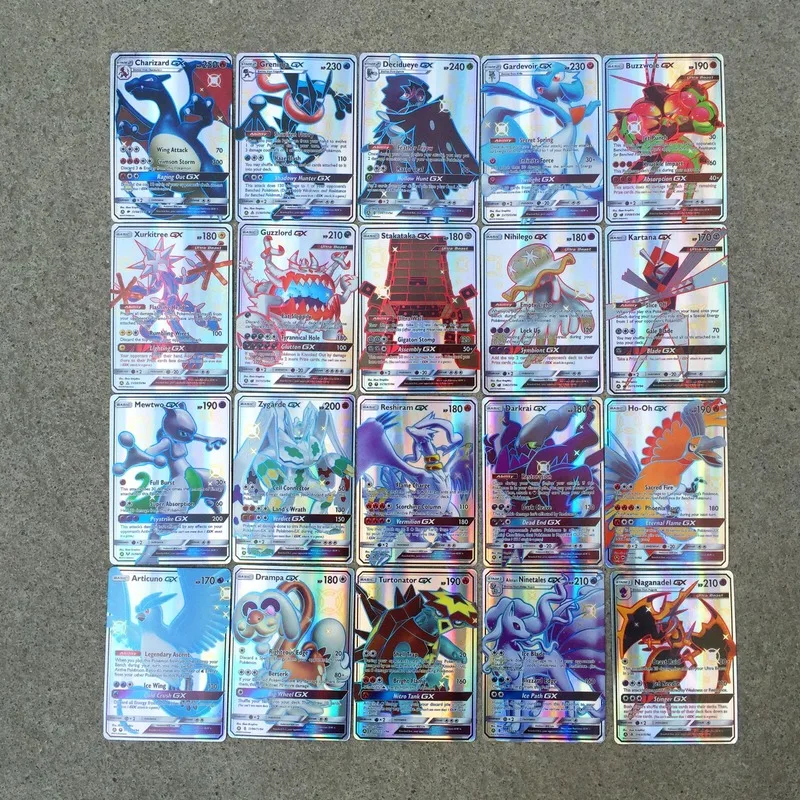 Pokemon английская версия 100 моделей флеш карт N модели коллекционных боевых TGA PTCG
