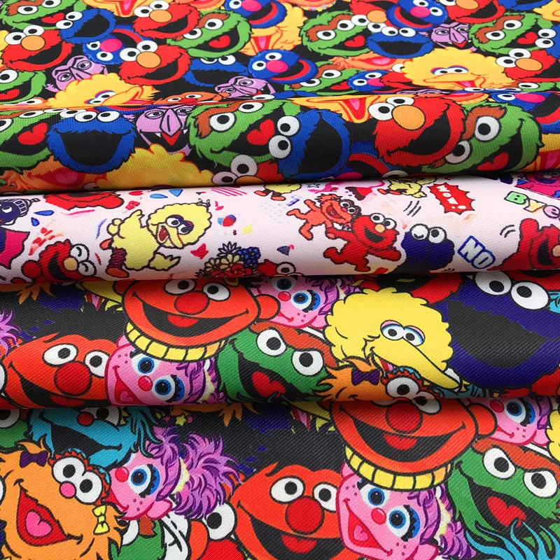 145 см в ширину с мультипликационным принтом напечатаным холстом из хлопка и