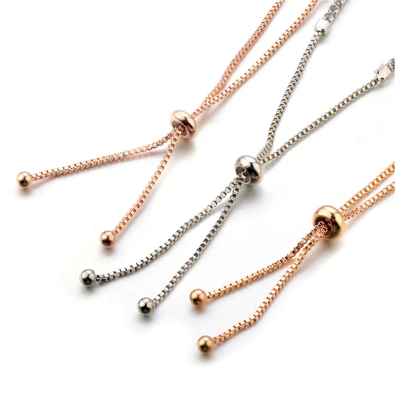 Кристальный пуш потяжный браслет Роскошные браслеты для женщин длинная цепочка