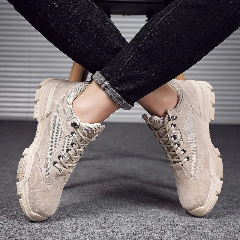 

Hot Style New Mesh Autumn Casual Shoes Lightweight Comfortable Breathable Lace-Up Sneakers Men Trend Non-Slip Running Footwear