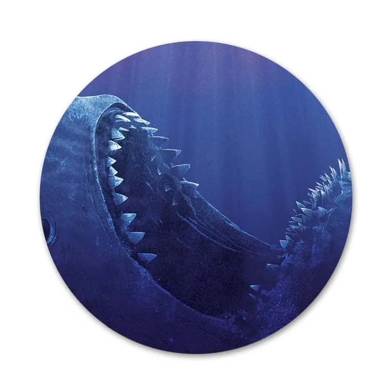 Брошь значок с челюстью Мег 58 мм аксессуары для одежды рюкзак украшение подарок |