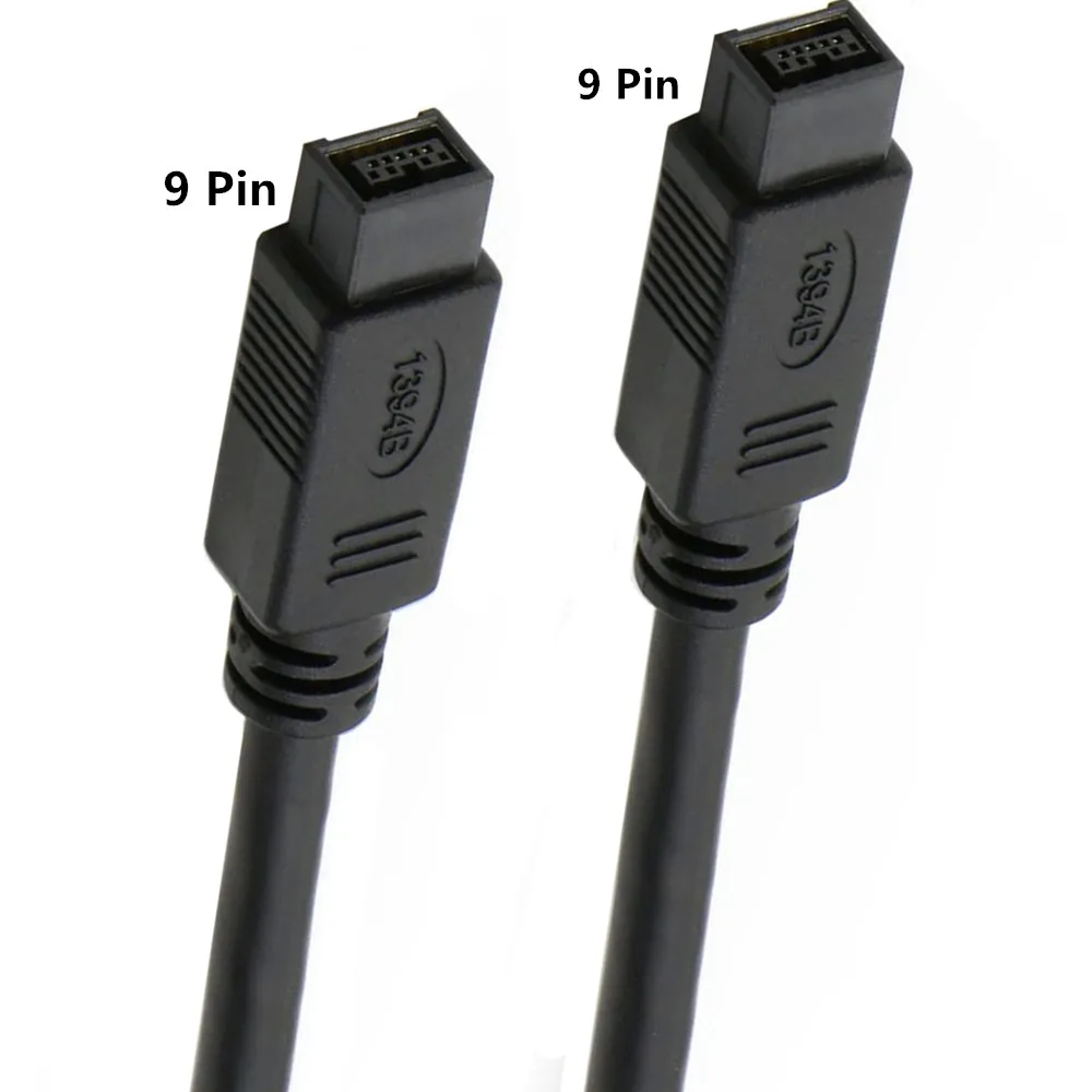 Кабель FireWire 800 IEEE 1394b 9-контактный штекер-штекер для Mac Pro MacBook Mini iMac ПК цифровых