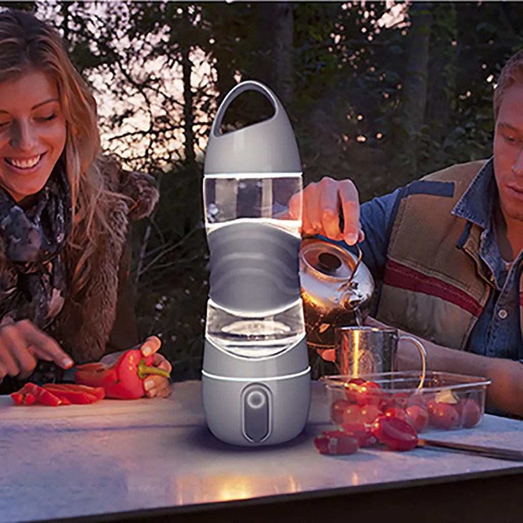 Электрическая Спортивная бутылка для воды с таймером чашка питья