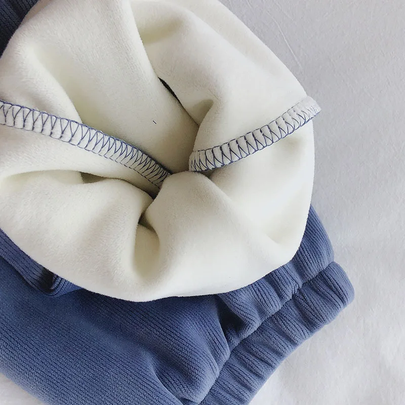 

Autumn Winter Women Sweatpants Kalenmos Thick Velvet Pants High Waist Joggers Lace-up Fleece tracksuit Streetwear Joggers Pants