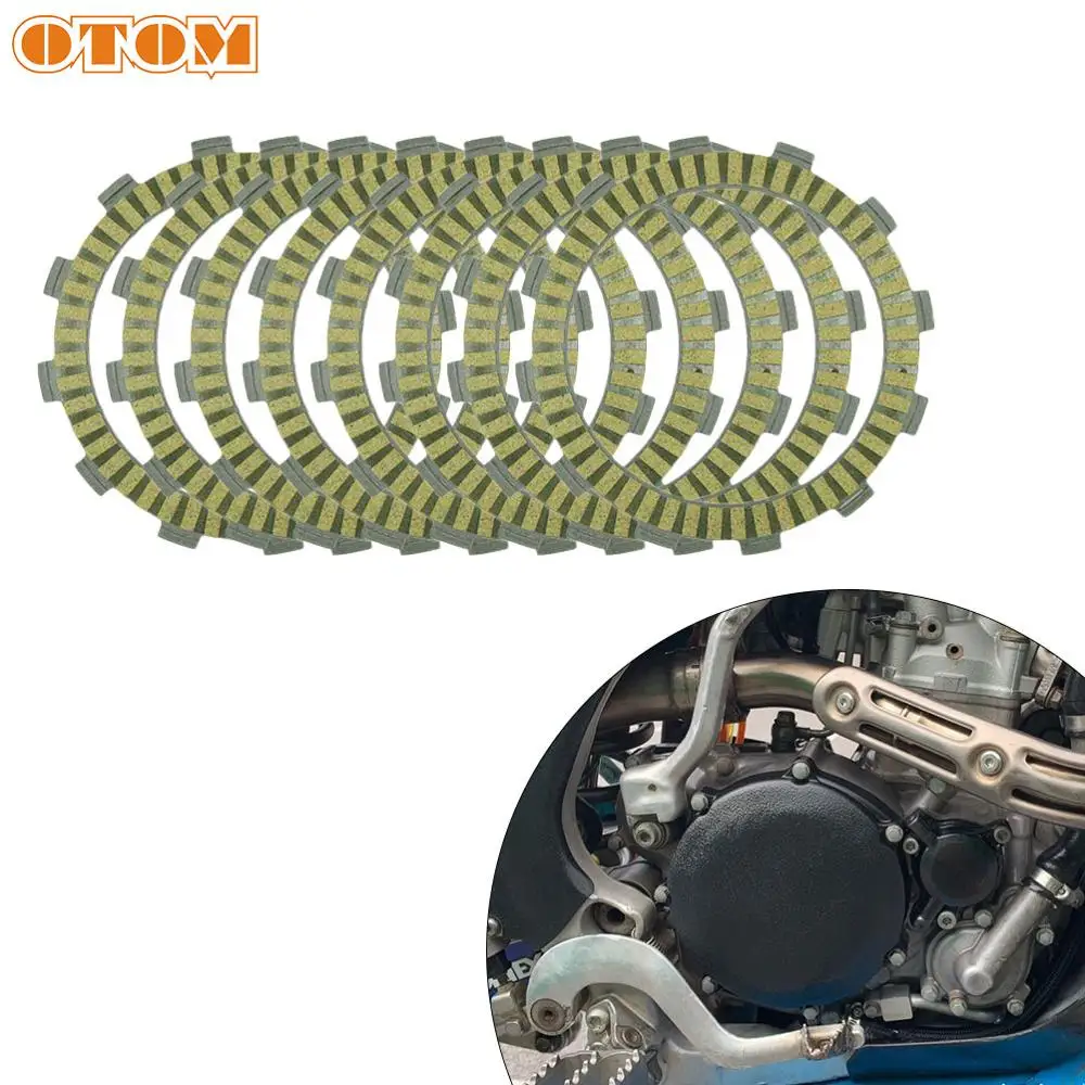 OTOM For Yamaha YZ125 Motorcycle Clutch Plate 3XJ-16321-00 Inner 105mm Motorbike Engines Parts Clutch Friction Disc Plates Kit