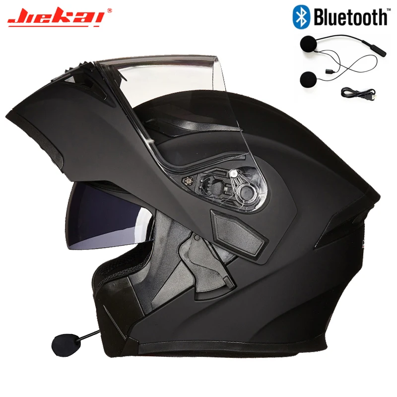 Bluetooth безопасный откидной мотоциклетный шлем для мотокросса с внутренним