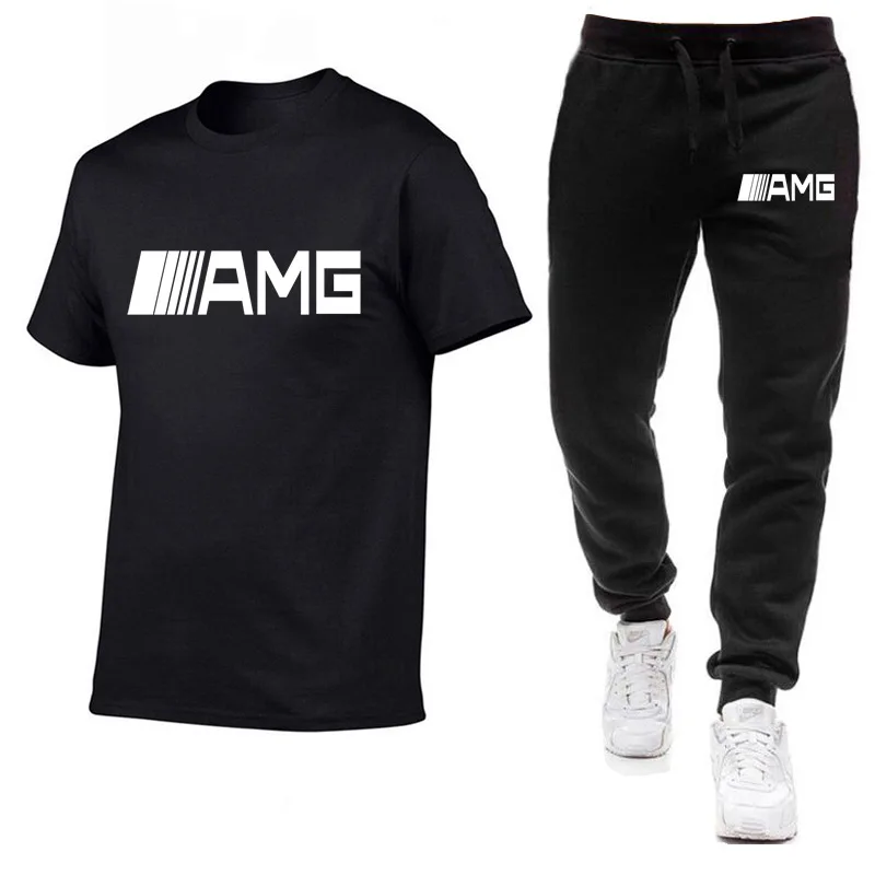 

Amazon Cross-border Supply Sports Leisure Suit Wish New Short Sleeve+trousers Leisure Pant Closure Type Out Side Length Style