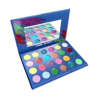 24 colors glow eyeshadow palette colorful artist shimmer glitter matte pigmented powder pressed eyeshadow cosmetic