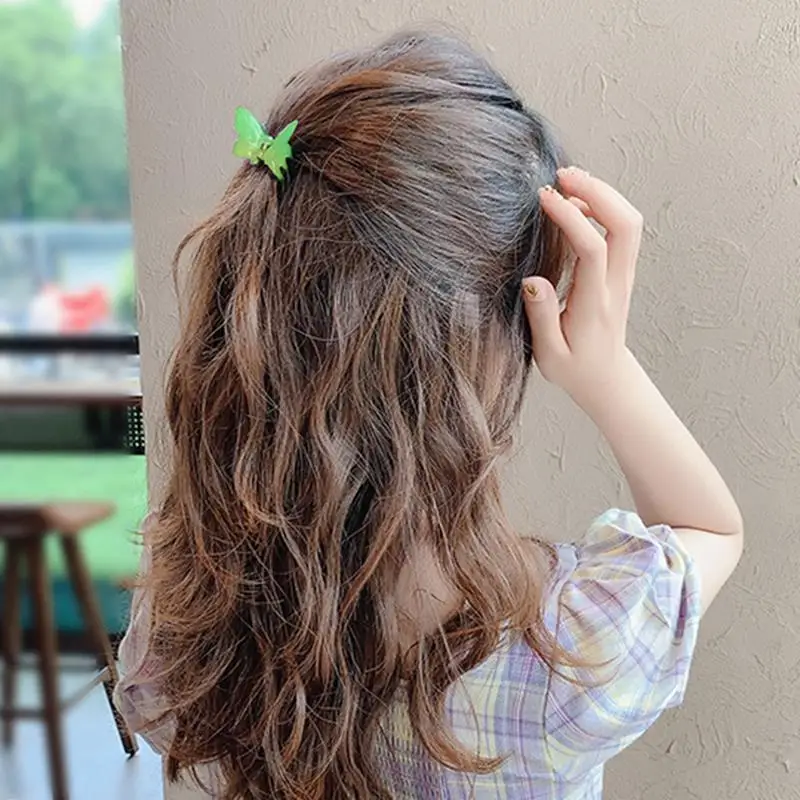 

5PCS Mixed Color Butterfly Hair Clips Grip Claw Barrettes Mini Clamps Jaw Hairpin Headdress Hair Styling Accessories Tool