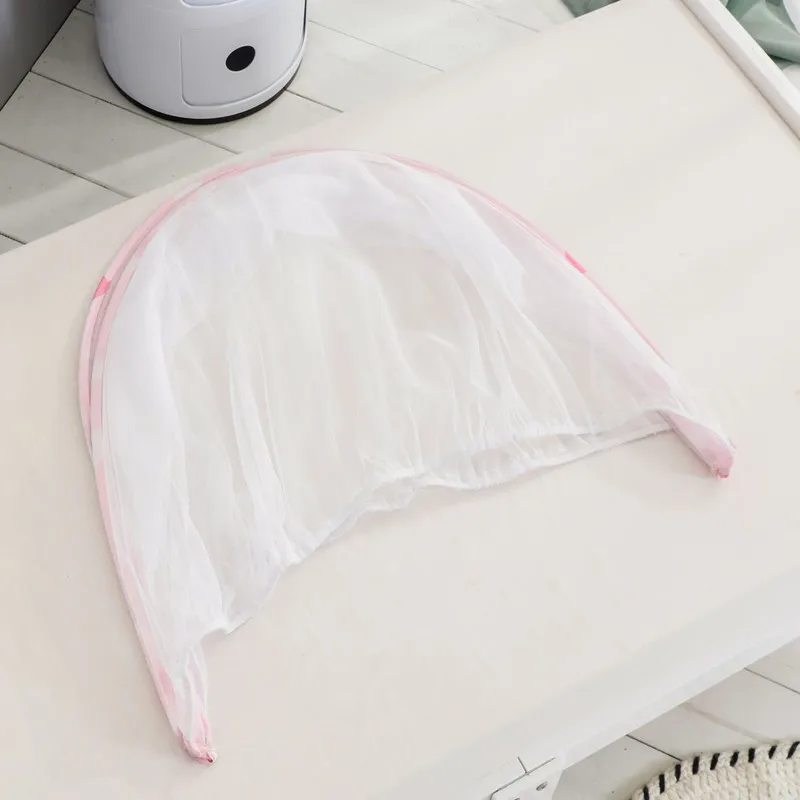 Pink Net Летний для новорожденных Сетчатое дышащее гнездо кроватка кровать переносная Съемная моющаяся переносная дорожная Сонная колыбель с бампером - Цвет: Pink Net