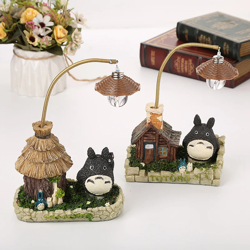 Studio Ghibli chihiro anime totoro figure Toy LED Night Light Toy Anime Totoro Figures Model Toy Kid Gift Home Crafts Decoration