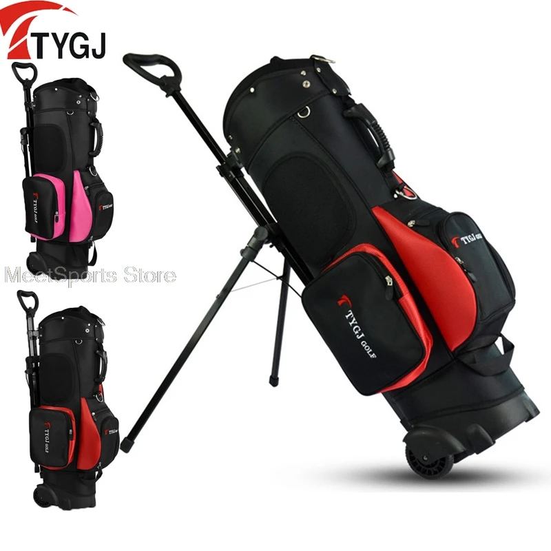 Pgm Golf Bag Men Women Portable Golfer Rack Stand Bags Ultra-Light Golf Club Set Pack Can Hold 13 Clubs Sport Travel Package