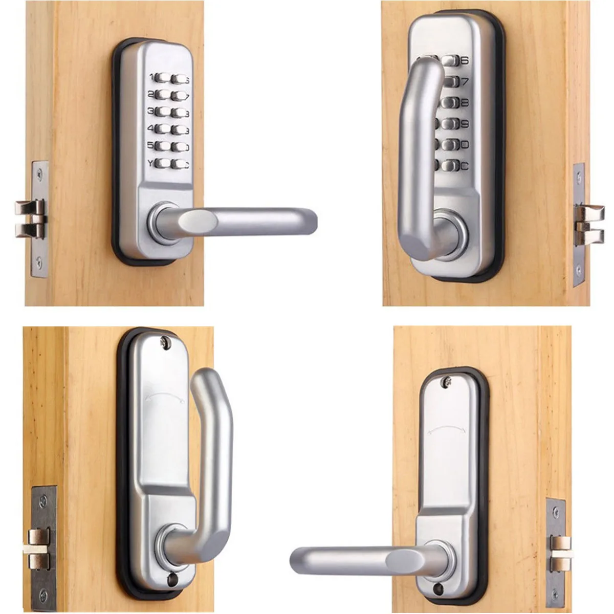 

141x43x26mm MTGATHER Mechanical Door Locks Keyless Digital Machinery Code Keypad Password Entry Door Lock Zinc Alloy