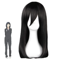 haikyuu volleyball club karasuno high school kiyoko shimizu cosplay wigs 45cm long black heat resistant cosplay costume wig
