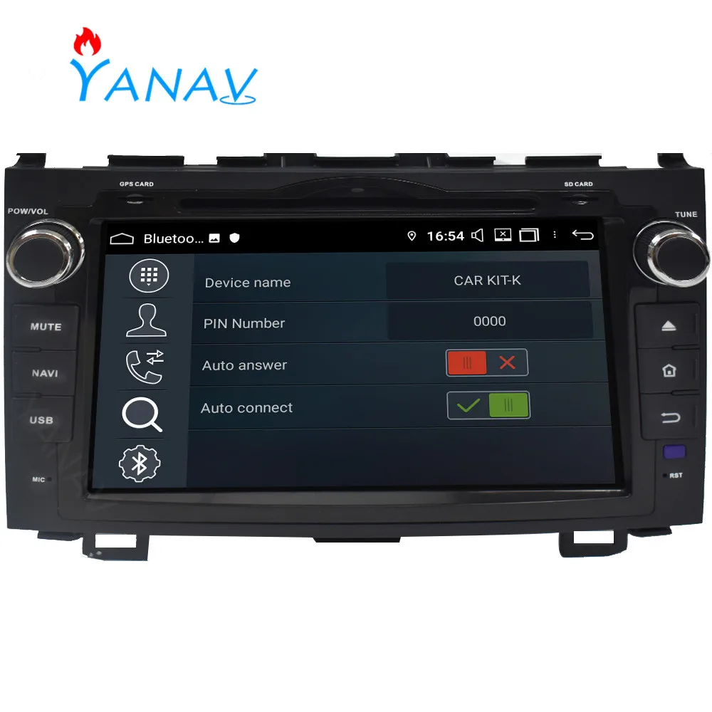 Android автомобильное радио аудио 2 DIN стерео приемник для Honda CRV 2006 2011 Автомобильный HD