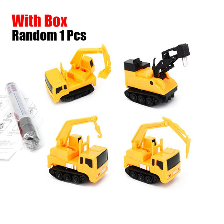 

2020New Engineering Vehicles MINI Magic Pen Inductive Children's Truck Tank Toy Car Draw Lines Induction Rail Track Car