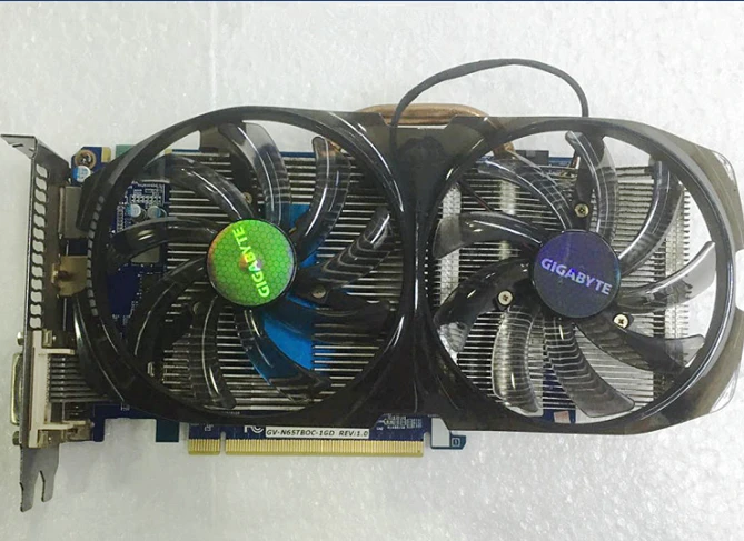 GIGABYTE GT 630 1GB видеокарта GV-N630-1GI D3 128 бит GDDR3 видеокарты для nVIDIA Geforce GT630 1G HDMI Dvi VGA карты б/у