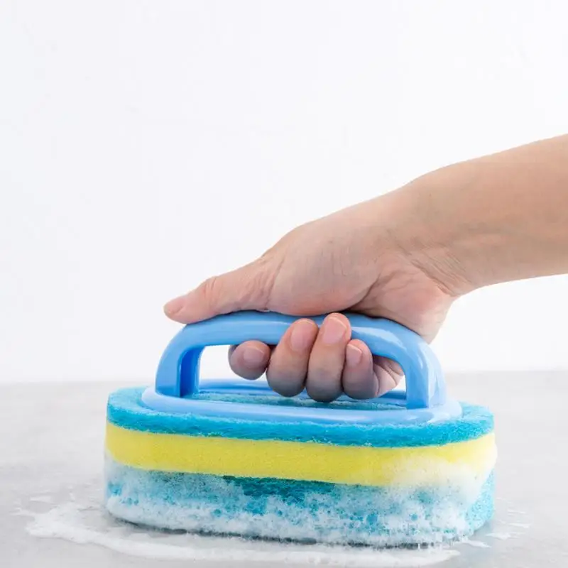 Чистящее средство для кухни настенная стеклянная стена ручка из губки ванной