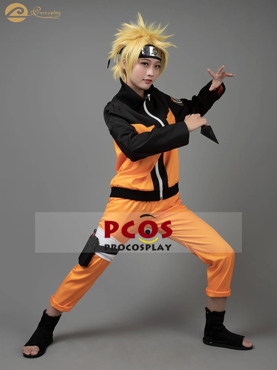 Про Косплей роскошный набор~ Наруто Shippuden Uzumaki косплей костюм без парика mp000059