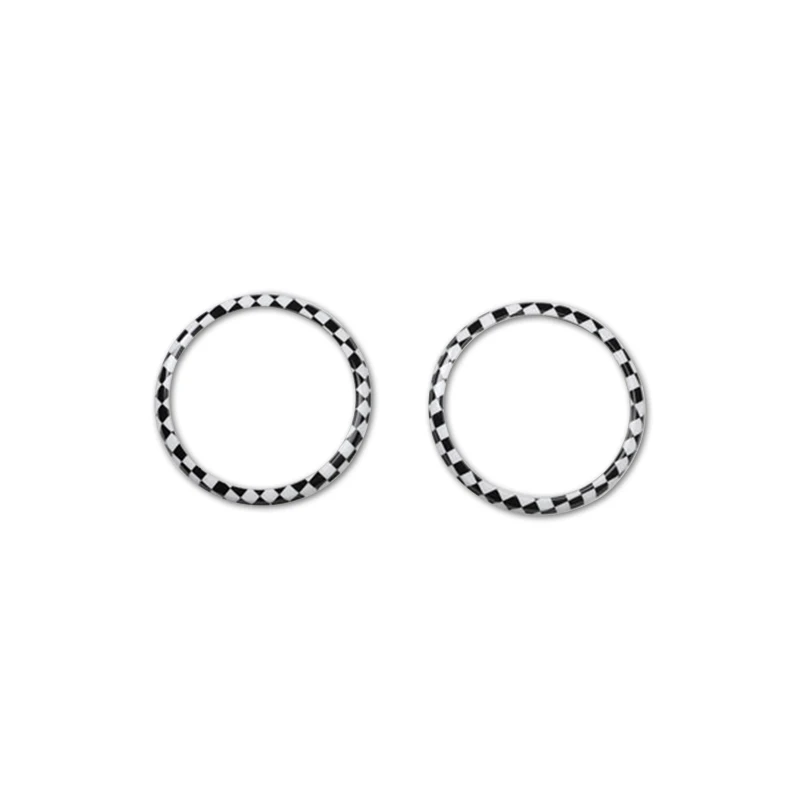 

2 pcs Car speaker Protection Cover Sticker Interior Trim decoration For Mercedes 08-14 Smart 451 Fortwo car styling accessories