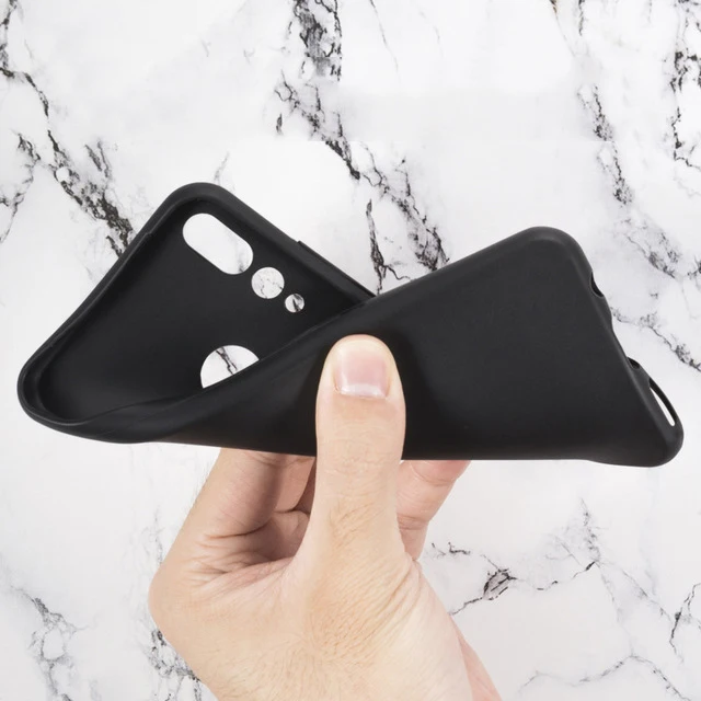 Black TPU Case Чехол-книжка для Moto One Action P40 power чехол Moto E6 Plus чехол для Motorola E6 Plus P40 power One Action из искусственной кожи - Цвет: Black TPU Case