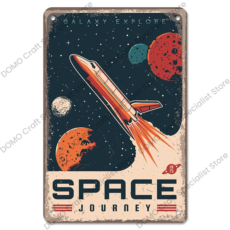 

Металлический плакат CQDM DECOR "Космические приключения"