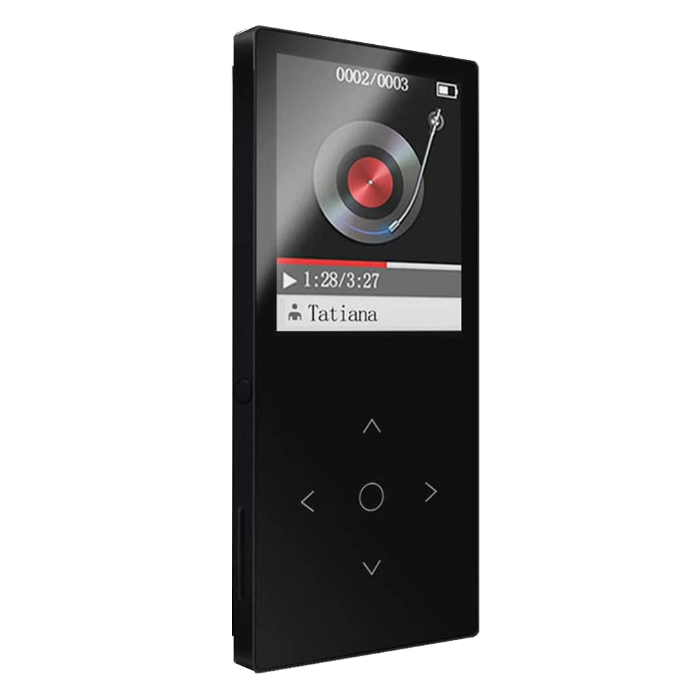Bluetooth MP3 плеер Металлический музыкальный плеер без потерь сенсорный экран поддержка tf-карты до 64 Гб с fm-радио, запись, электронная книга - Цвет: CF-C8-Black
