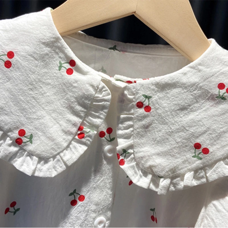 

2021 New Variety of Girls Shirts Summer Spring Toddler Kids Shirts Long Sleeve Cotton Printed All-match