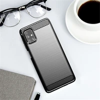for cover samsung galaxy m51 case samsung galaxy m51 m31s m21 m11 carbon fiber shell anti knock phone case for samsung m51 cover