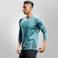 men gym fitness shirt sportswear male gym running shirt basketball jerseys training shirt casual shirt