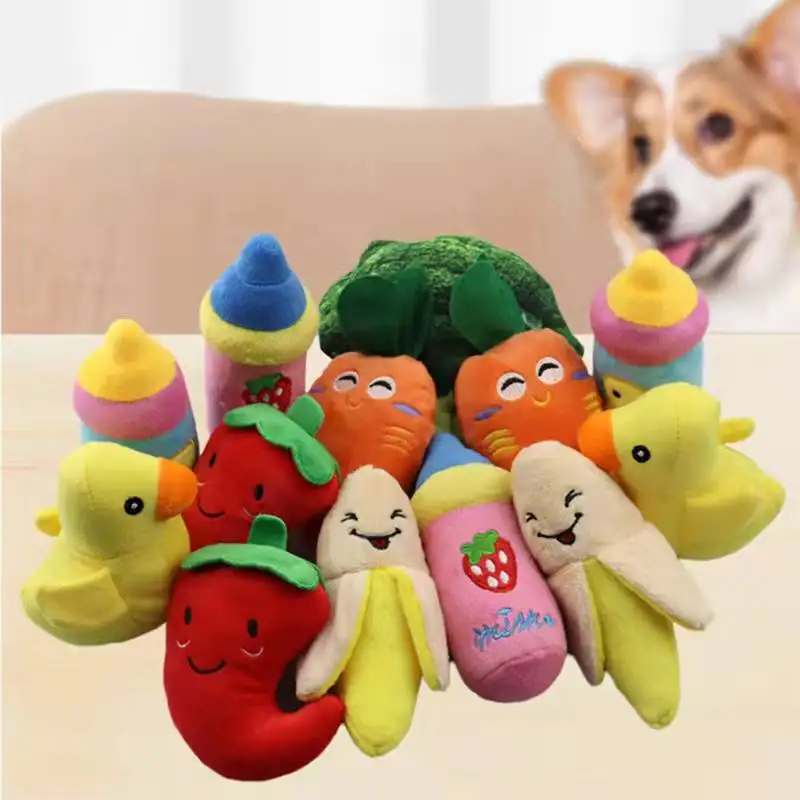 Игрушки для домашних животных плюшевая пищалка устойчивая к укусам игрушка