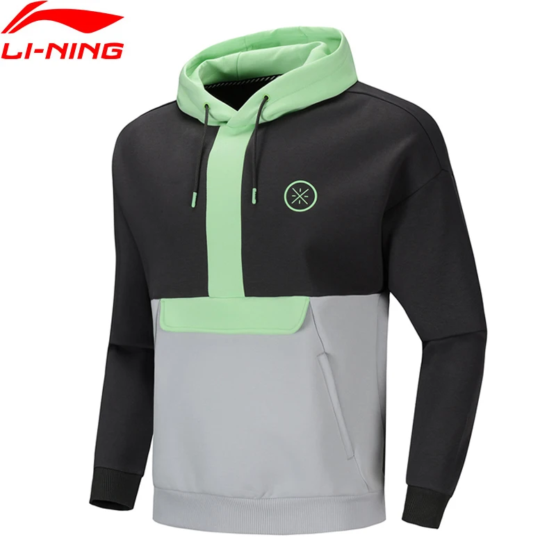Мужская Спортивная Вязаная толстовка ли нин свободный крой 53% полиэстер 39% хлопок