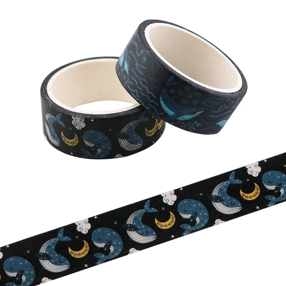 

CB1107 Whale Washi Tape Masking Tape Decorative Adhesive Tape Stickers Scrapbooking Diary Stationery Supply