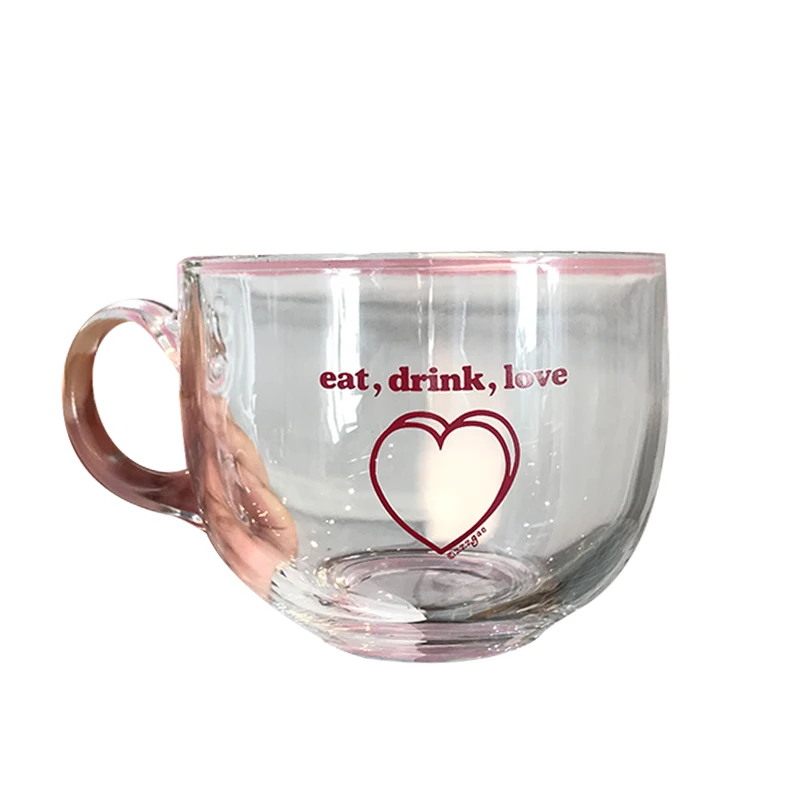 

Coffee Mug Glass Cup Set Cristal Cute Espresso CocktaiI Whiskey Water Drinking Glasses Tazas Caneca Kitchen Dining Bar E5BL