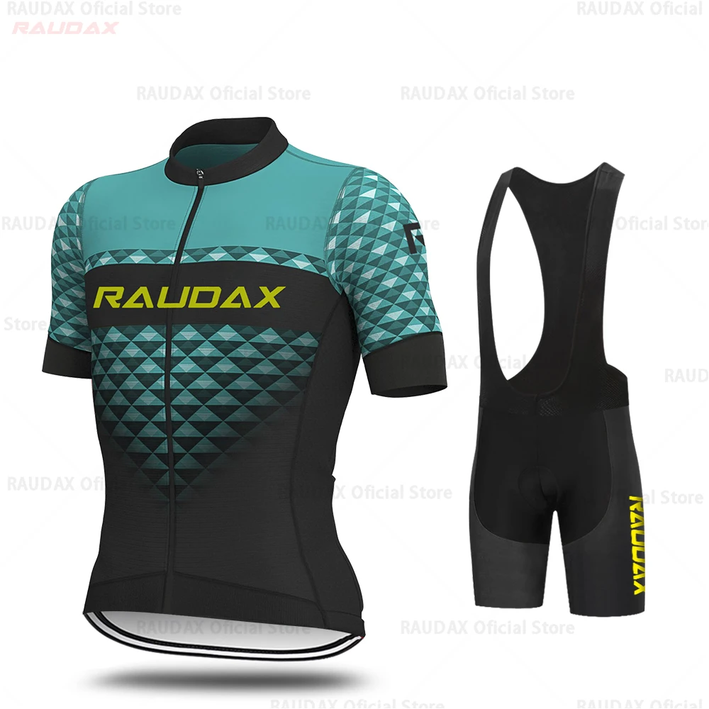 Набор мужских велосипедных Джерси 2020 велосипедная форма Pro Team Raudax брендовая