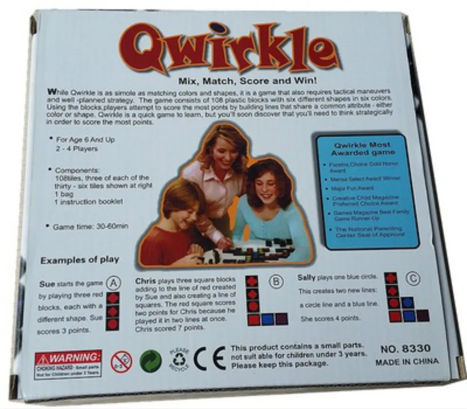 Новинка развивающие игрушки Qwirkle деревянные шахматы интерактивные игры для