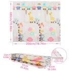 Складной коврик, складной детский игровой коврик из пены XPE, детский коврик-пазл, мягкий коврик для ползания для малышей, развивающие игрушки, ковер с сумкой