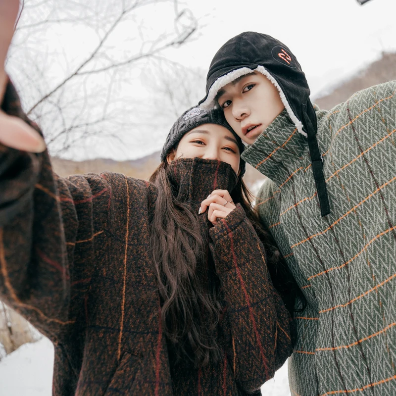 2019 мужское свободное кашемировое пальто верхняя одежда сохраняющее тепло смесь