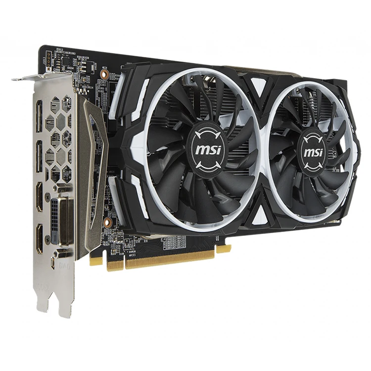 

MSI XFX AMD Radeon RX 580 ARMOR 4G 8G OC Used Gaming Graphics Card with 4GB 256 bit Memory Used for Desktop Support OverClock