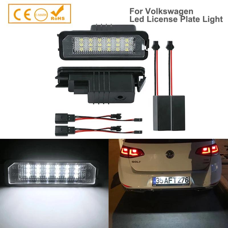 Авто Стайлинг 2x авто светильник MK6 MK7 Golf 5 Golf6 7 светодиодные номерные знаки хвост