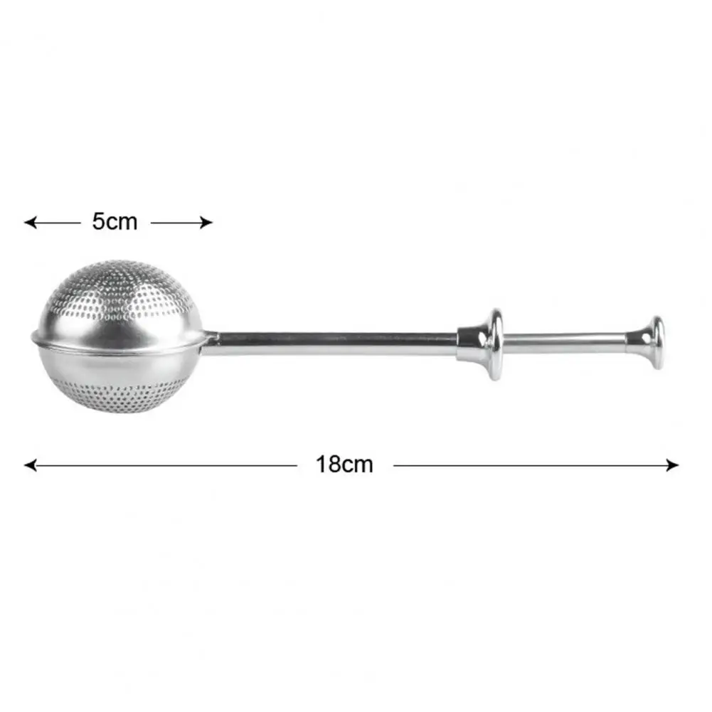 

Stainless Steel Long Handle Tea Ball Infuser Strainer Filter Kitchen Accessory