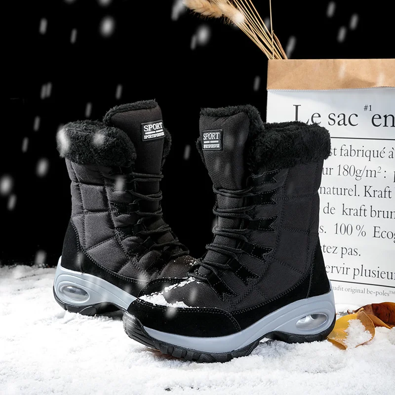 

Snow boots women's winter women's large northeast plush cotton shoes women's short snow shoes