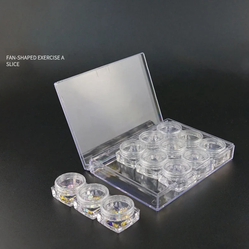 12 шт./кор. Портативный пластиковый контейнер для хранения на круглые бутылки с