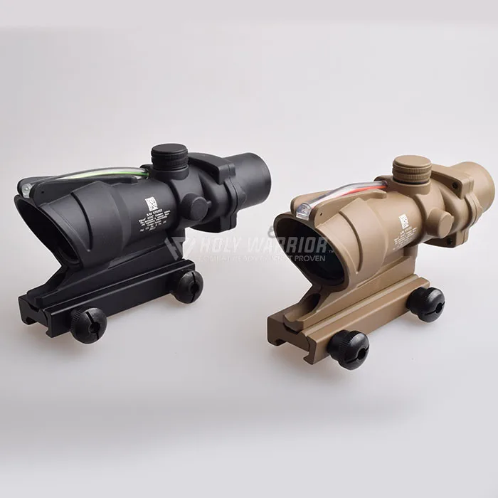 HW Охотничий Прицел ACOG TA31 4X32 оптика из настоящего Волокна Красная точка с подсветкой шеврон стекло тактический оптический прицел