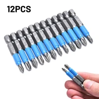 12 pcs screwdriver bits w hex shank ph 50mm single side drh3 anti slip for electric drill accessories