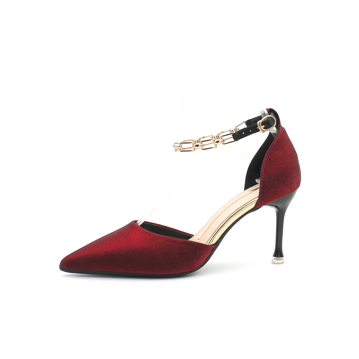 

Sandals Elastic Band Fashion Womens Shoes 2021 Clear Heels Buckle Suit Female Beige Slip-on Luxury Girls Comfort High Strap Blac