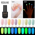 Гель-лак для ногтей ROSALIND, 7 мл, отмачиваемый Светящийся лак для ногтей для маникюра, флуоресцентный Гель-лак для дизайна ногтей, требусветодиодный наяУФ-лампа