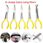 1 шт. 270 мм долпонительные удлиненные плоскогубцы 0254590 градусов с загнутыми губками или O-shape форме, благодаря чему создается ощущение невесомости с наконечником ремесло ремонт инструмента плоскогубцы с загнутыми губками